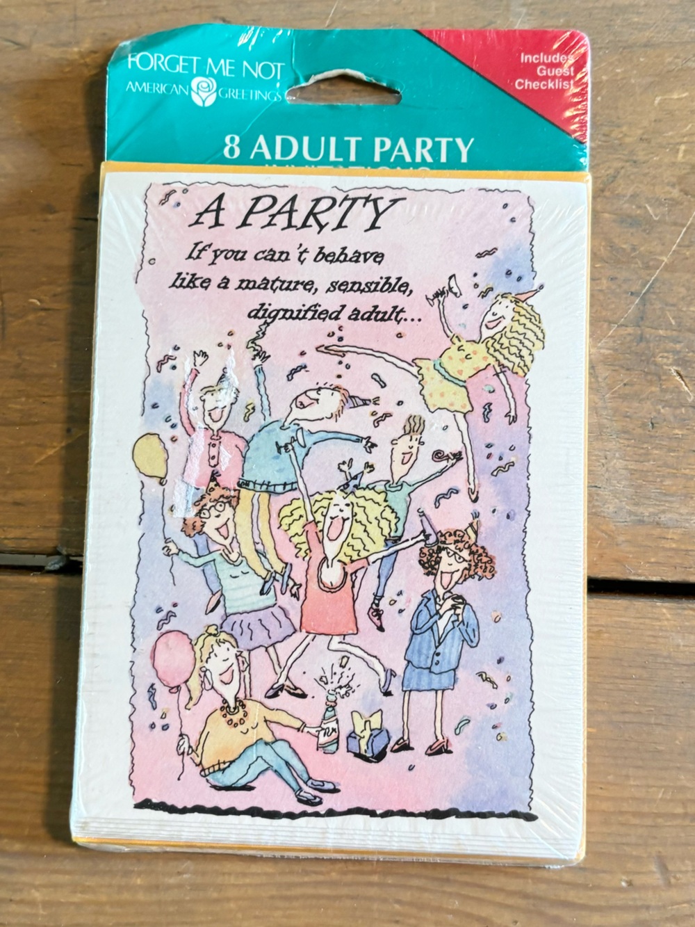 Vintage Funny Adult Party Invitation Cards